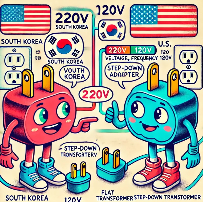🇺🇸 미국 전기와 🇰🇷 한국 전기, 너는 누구냐?